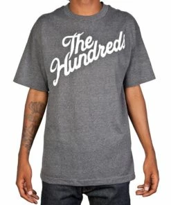 Budget ???? The Hundreds Forever Slant Charcoal Heather Grey T-Shirt ????