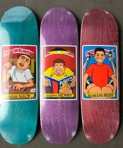 Coupon ???? Globe BLD FUBK Skate Boards Decks Set Of 3 Size All 9.0 ❤️