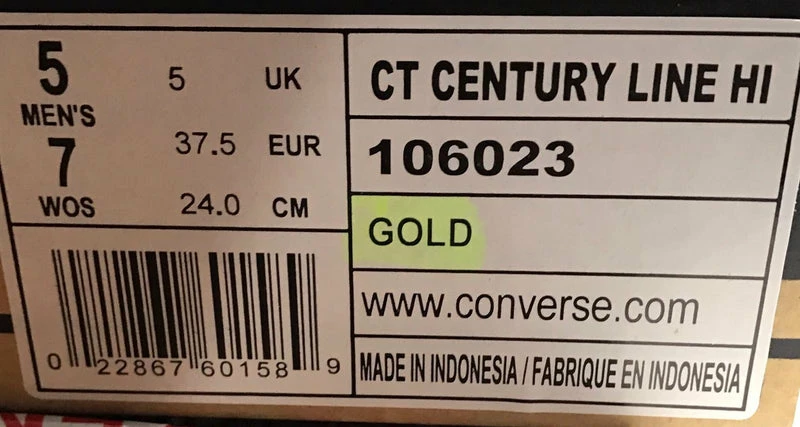 Discount ???? Converse CT Century Line Hi Gold 106023 1 ???? - Image 5