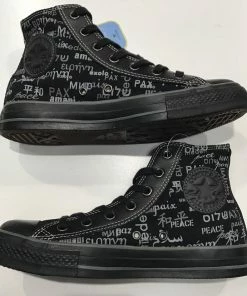 Best deal ⭐ Converse John Lennon All Star Peace HI Black Grey 1Q088 ???? -The Hundreds Shop Converse John Lennon Famous Rock Shop Newcastle 800x
