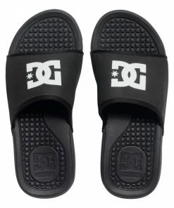 Outlet ???? DC ???? Shoes DC Bolsa ???? Sandals Black Slip On Sliders 1 ???? -The Hundreds Shop DC Shoes Bolsa Sandals Black Men s Slip On Sliders ADYL100026 Famous Rock Shop Newcastle 2300 NSW. 3 800x