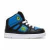Hot Sale ???? DC ???? Shoes DC Toddlers Pure High-Top UL Black & Blue & Green 1 ???? -The Hundreds Shop DC Toddlers Pure High Top UL Black Blue Green 800x