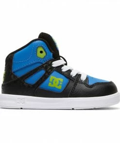 Hot Sale ???? DC ???? Shoes DC Toddlers Pure High-Top UL Black & Blue & Green 1 ????