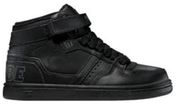 Cheap ???? Globe Superfly Kids Black Leather High Top ???? Sneakers ????