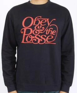 Promo ???? Obey Boca Raton Navy Crew Neck 1 ????