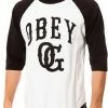 Cheapest ???? Obey Cooperstown Raglan White Black ???? -The Hundreds Shop Obey Cooperstown Raglan White 800x
