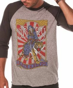 Cheapest ???? Obey Death Kreeps Raglan Heather Grey ????