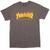 Top 10 ???? Thrasher Flame Logo T-Shirt Charcoal Gray 110102 ???? -The Hundreds Shop Thrasher Flame Logo T Shirt Charcoal Gray 800x