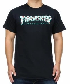 Flash Sale ???? Thrasher Roses Tee Black ????