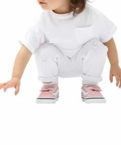 Buy ???? Vans Infants Old Skool Powder Pink Velcro ???? Sneakers VN000D3Y9AL ???? -The Hundreds Shop VansInfantsOldSkoolVelcroPowderPinkVN000D3Y9AL10 800x