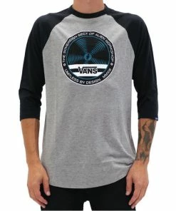 Discount ⭐ Vans Alien Workshop Raglan Concrete Heather Black T-Shirt ✔️