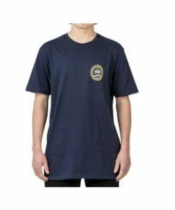 Wholesale ???? Vans Check Side Strip Tee Tshirt ???? Dress Blues VNA4556LKZ ⭐