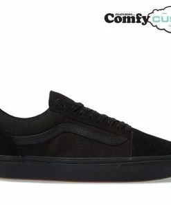 Deals ???? Vans Comfycush Old Skool Black/Black VN0A3WMAVND ⌛