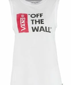 Best deal ???? Vans ???? Girls Authentic Anthem ???? Women's Muscle Tee White ????