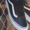 Buy ???? Vans Old Skool (Classic Tumble) Black True White- Leather ⭐ -The Hundreds Shop Vans Old Skool Classic Tumble Famous Rock Shop Newcastle 800x