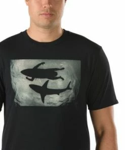 Cheap ???? Vans ???? Surfing With Sharks Black T-Shirt VN-03O1BLK ???? -The Hundreds Shop Vans Surfing with Sharks Black T Shirt VN 03O1BLK Famous Rock Shop Newcastle. 3 800x