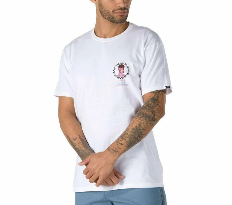 Best deal ???? Vans X David Bowie Aladdin Sane Short Sleeve T-Shirt VNA3WCOWHT ⌛ - Image 2