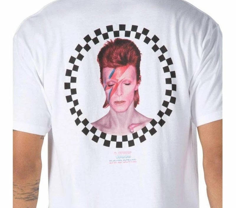 Best deal ???? Vans X David Bowie Aladdin Sane Short Sleeve T-Shirt VNA3WCOWHT ⌛ - Image 3