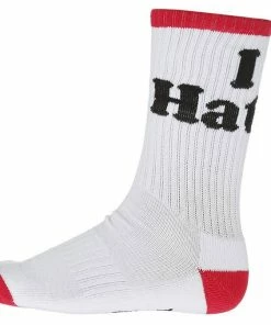 Cheap ⭐ DGK 'Haters' Crew ???? Socks Single Pair Red/ White ????