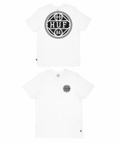 Discount ???? Huf Shield Tee White ⌛ -The Hundreds Shop huf shield tee white 3 800x