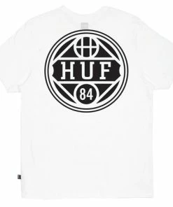 Discount ???? Huf Shield Tee White ⌛