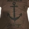 Deals ???? Macbeth San Diego Anchor Brown Men's Tee ????