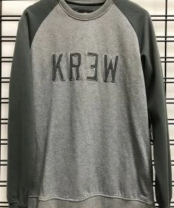 Buy ???? KR3W Minority Crew Men's Charcoal Fleece Jumper ????