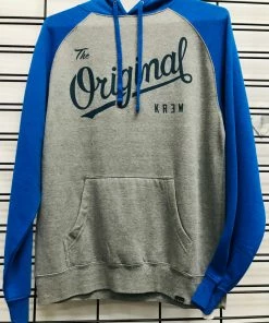 Flash Sale ???? KR3W The Original KR3W RA Men's Blue Hoodie ????