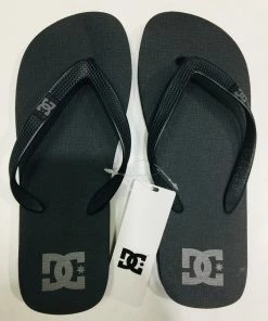 Top 10 ???? DC ???? Shoes Men's Spray ???? Thongs Black And Grey ✔️
