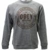 Best Pirce ???? Obey Strictly Top Quality Heather Grey Crew Neck ???? -The Hundreds Shop obey strictly top quality crewneck heather grey 2 800x