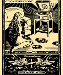 Cheapest ???? Obey C'Mon Everybody Black T-Shirt ???? -The Hundreds Shop obey c mon everybody 1 800x