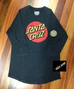 Budget ???? Santa Cruz Raglan Acid Wash Off Black ????