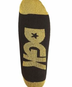 Promo ???? DGK 'Stay Crew ???? Socks Single Pair - Black/Metallic Gold ⌛ -The Hundreds Shop stay smokin blk metallic gold3 800x