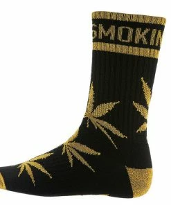 Promo ???? DGK 'Stay Crew ???? Socks Single Pair - Black/Metallic Gold ⌛