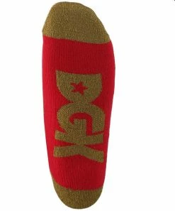 Best Sale ???? DGK 'Stay Smokin' Crew ???? Socks Single Pair - Red/Gold ⭐ -The Hundreds Shop stay smokin red gold 3 800x