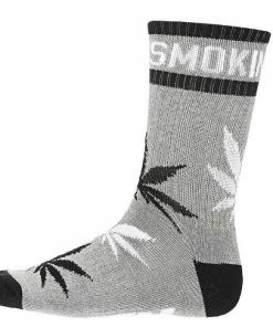 Budget ???? DGK 'Stay Crew ???? Socks Single Pair - Athentic Heather/Black/White ????