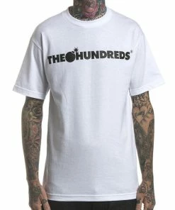 New ⌛ The Hundreds Forever Bar White Logo T-Shirt ✔️