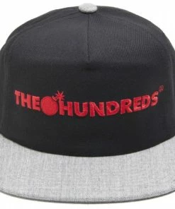 Wholesale ???? The Hundreds Bar Logo Black Snapback Cap ⌛