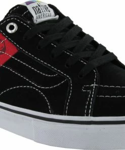 Best Pirce ???? Vans Av Native American Low Spitfire Black Flame Red ????